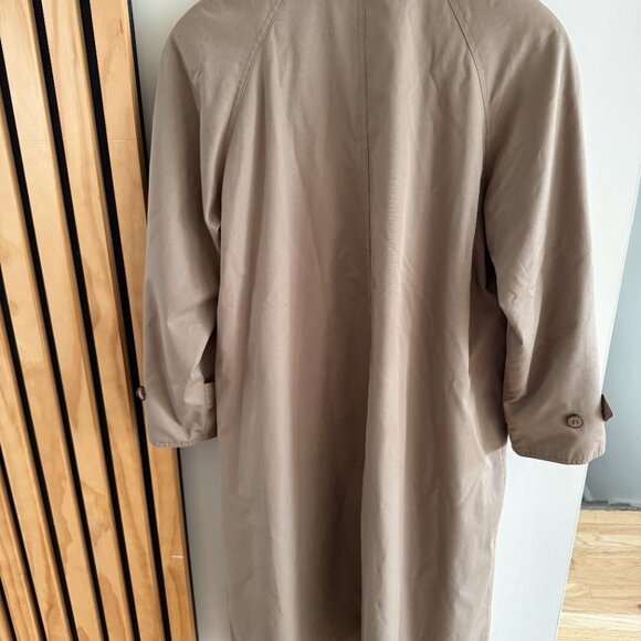 Vintage 1970s Double-breasted Trench Coat with belt Tan Womens Dannimac Rain (M) - Picture 5 of 7